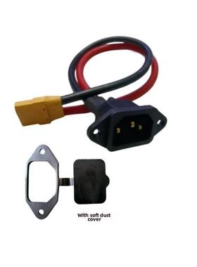 大炮充电线转接线XT60XT90公母接口转品字口公头电动车插头连接线