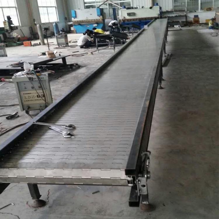 供应重型链板输送机不锈钢碳钢输送带温控自调铸件烘干输送设备厂