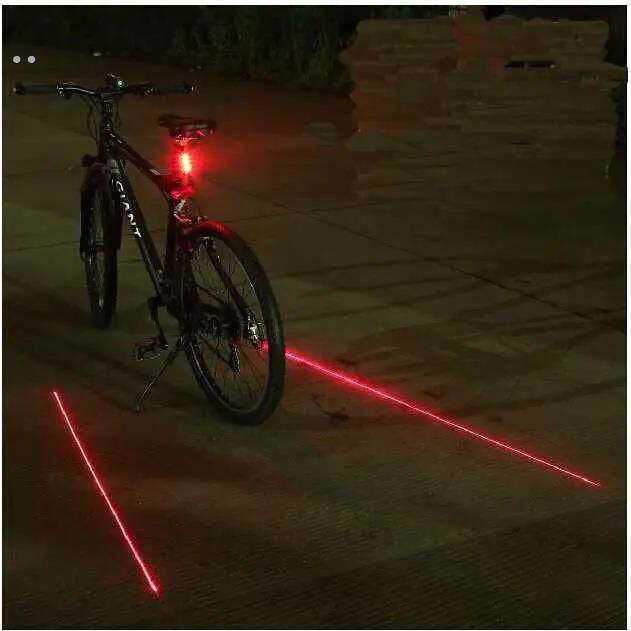 山地自行车夜行尾灯警示配件儿童装备夜间后灯爆闪充电安全夜骑灯