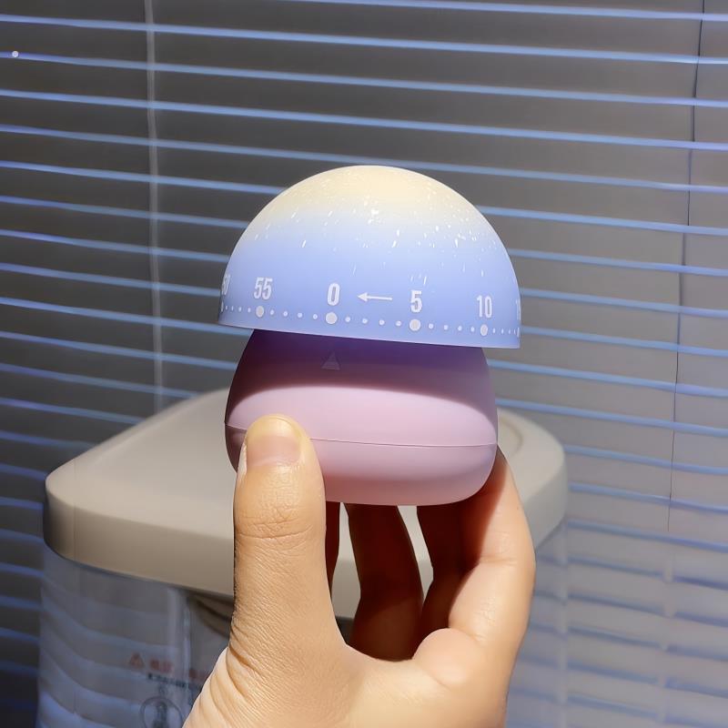 梦幻蘑菇厨房计时器提醒器时间管理神器自律提醒烘焙定时器机械式