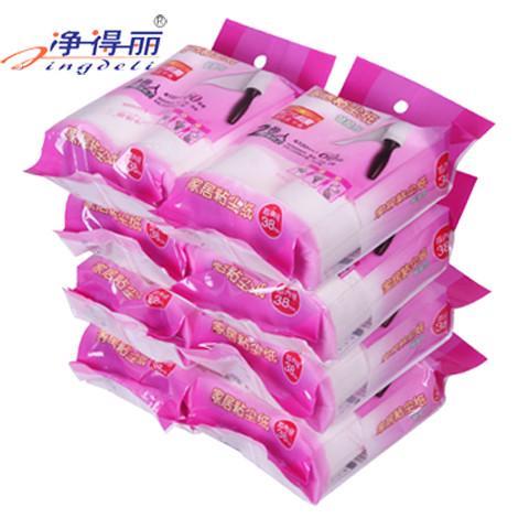 净得丽除尘纸斜撕可撕式宠物粘家居黏尘纸粘毛器粘尘滚筒纸芯