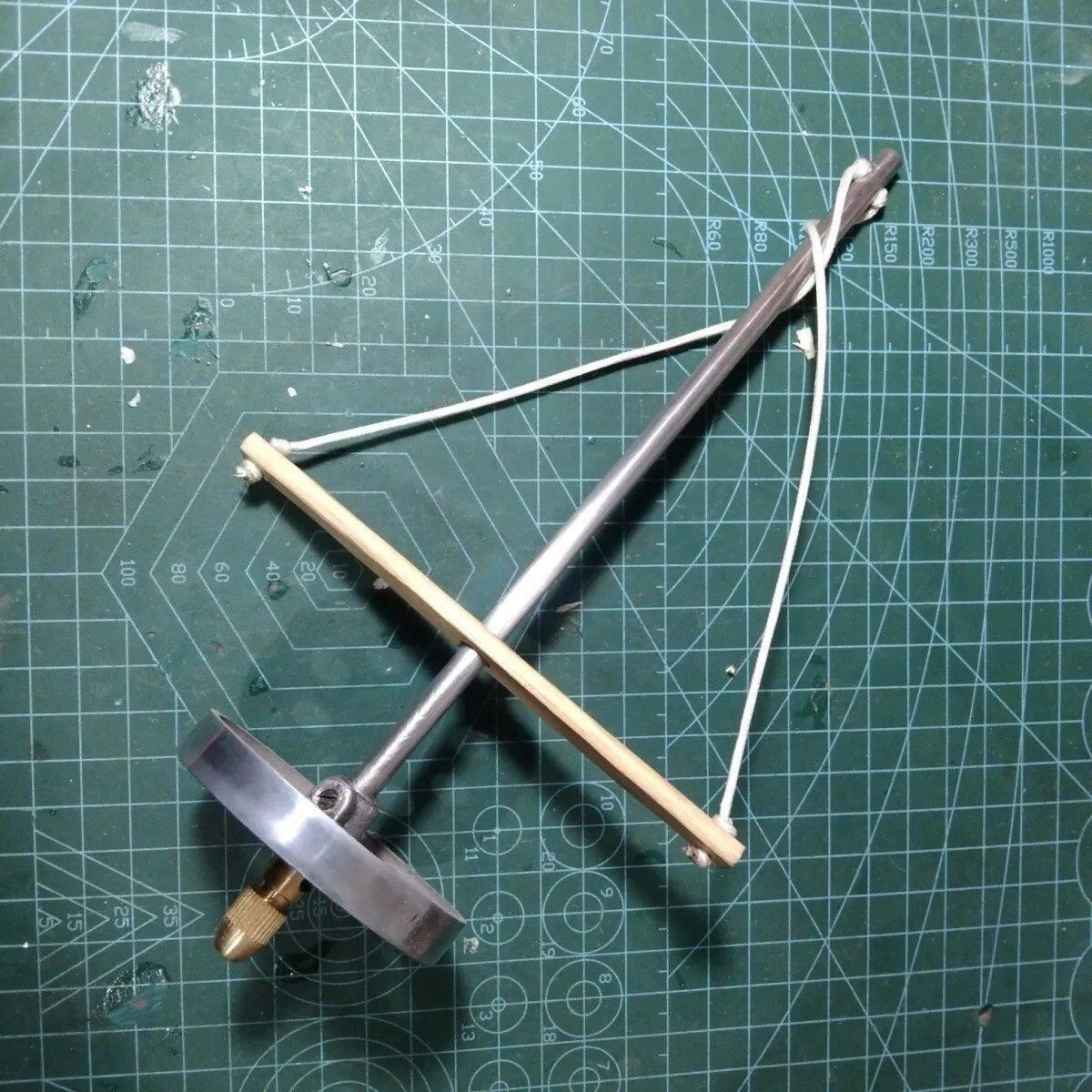 传统锔瓷小坨钻,老式木工手工钻能给瓷器天珠打孔,带三根钻头