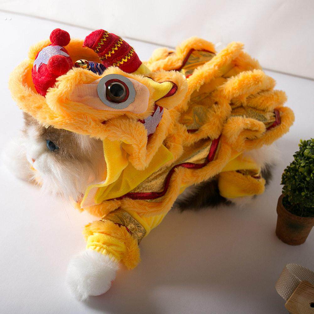 新年圣诞搞怪衣服舞狮狗狗衣服狗泰迪宠物柯基法斗猫咪过年衣服