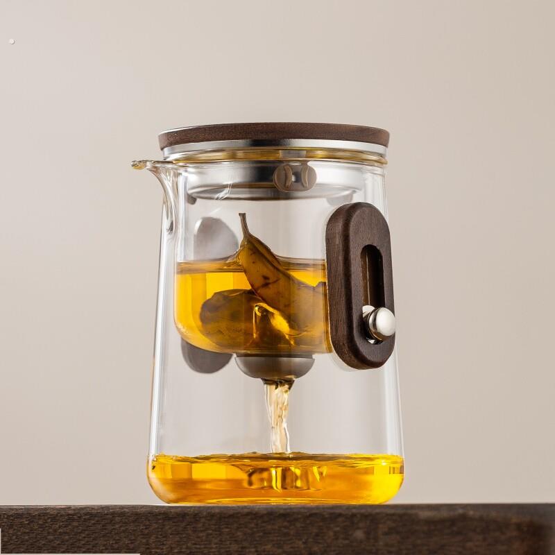 磁吸过滤飘逸杯便携旅行茶具套装一壶三杯户外泡茶神器随身快客杯
