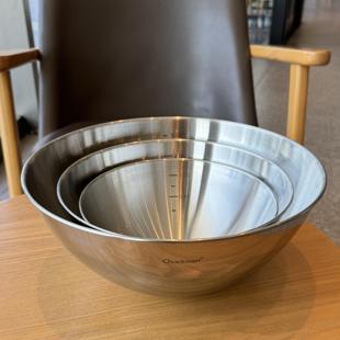 多功能料理碗！1810不锈钢家用备菜盆冷面沙拉碗厨房和面烘焙用具