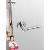 304不锈钢三极拉手锁更换球型锁室内卧室防火门锁消防通道拉手