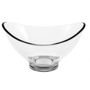 欧式透明大号沙拉碗 甜品碗水果盘茶水盅 水晶质感摔不破