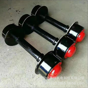 立儒佳矿车铸钢轮对 600轨距实心加厚平板车轮子3T重型轨道轮