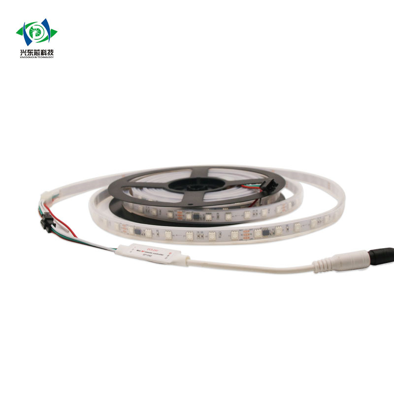 24V幻彩高亮48珠全彩灯带 LED软灯带60灯柔性灯16703 10mm超亮