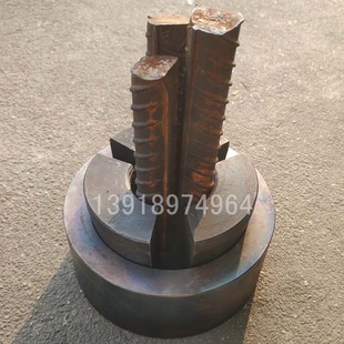 三根锚杆锚具 三孔夹具 夹螺纹钢锚索 三根钢筋拉拔锁具 抗浮锚杆