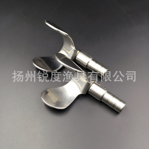 途酷 TUKU 不锈钢支架头 钢叉竿挂炮台架配件送防滑垫垂钓用品