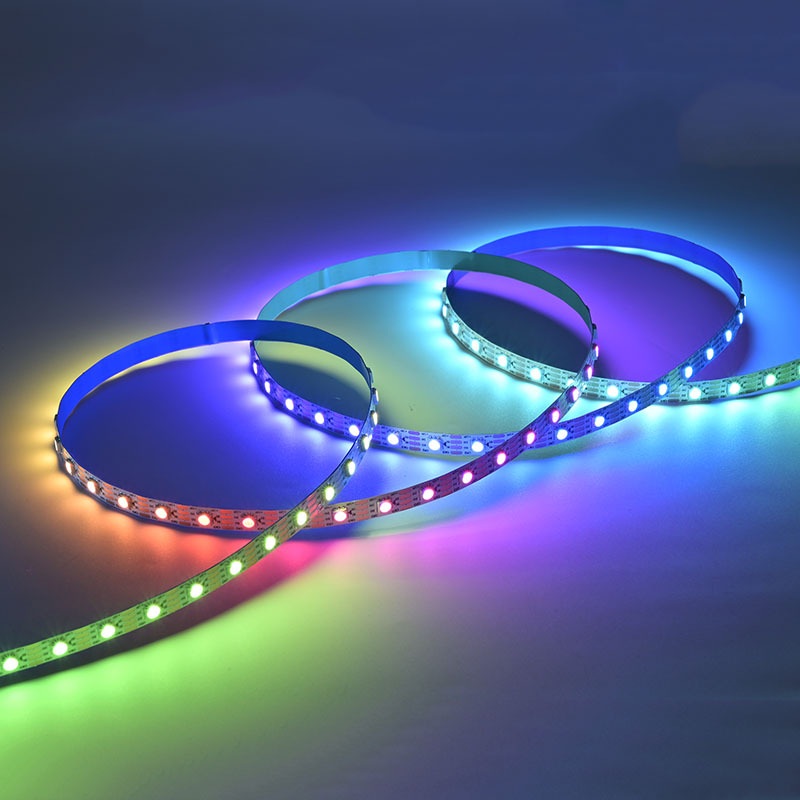 2815单点单控幻彩灯带低压12v贴片全彩led氛围灯条KTV装饰软灯条