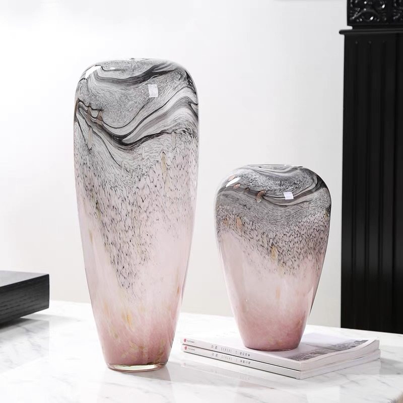 粉色大师手作高档新中式工艺品艺术琉璃客厅装饰花瓶,模玩/动漫/周边/娃圈三坑/桌游,文化/体育周边,淘宝优惠券,粉丝福利购,淘宝优惠卷