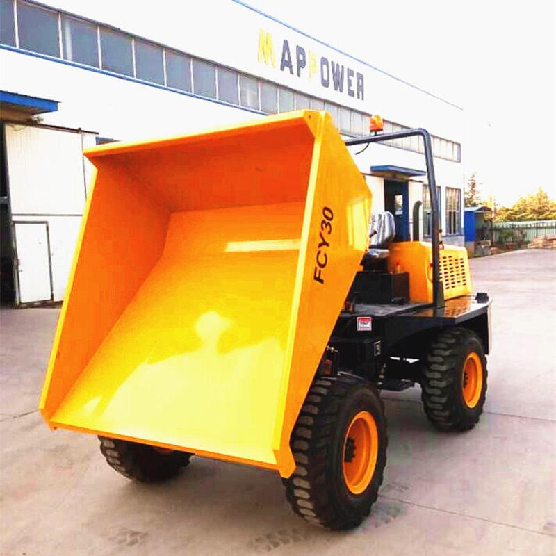 厂家直供 工程运输运料翻斗车 前后卸料翻斗车