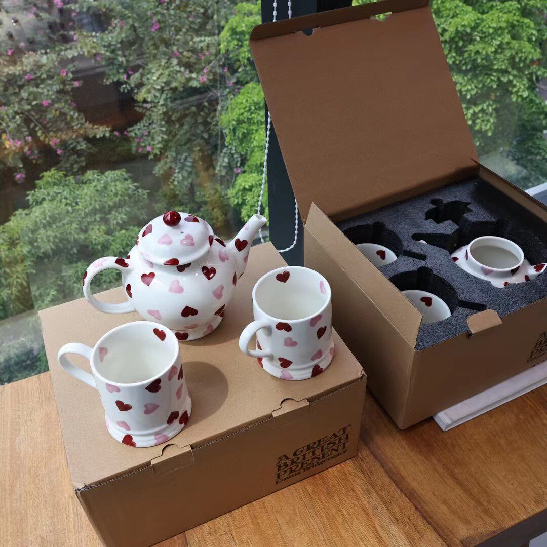 茶壶陶瓷水壶下午茶餐具爱心创意大容量茶具