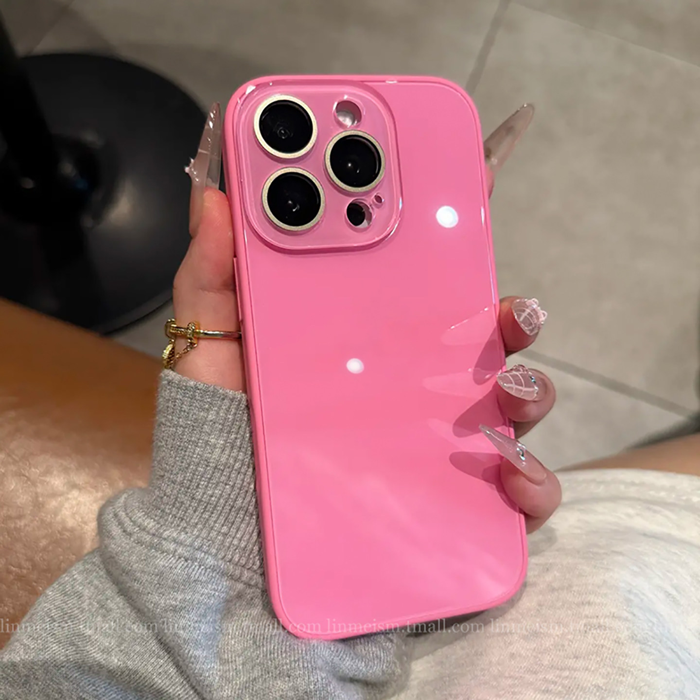 ins高颜值多巴胺纯色钢化玻璃iPhone16ProMax适用苹果15手机壳15ProMax新款14男女13情侣12带镜头膜PM防摔套