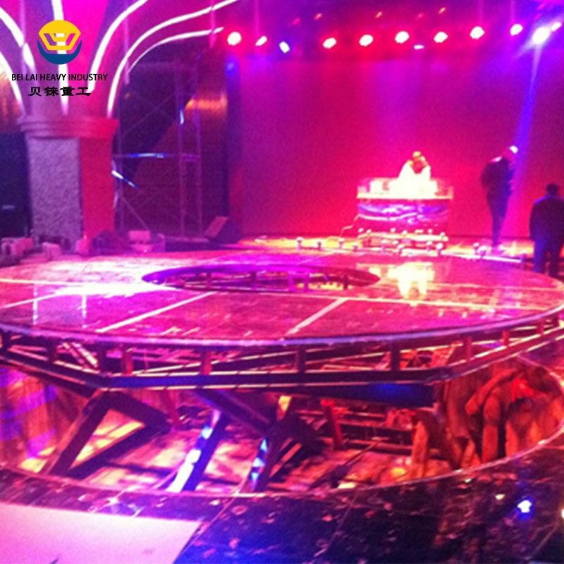 婚庆酒吧旋转舞台会议厅圆形长方形升降舞台车展电动液压旋转平台