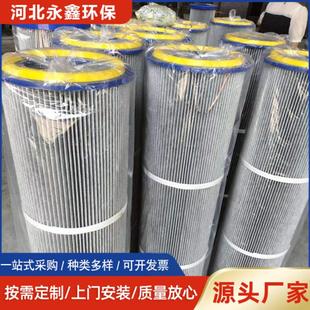 聚酯纖維覆膜除塵濾筒工業(yè)除塵設備濾芯規(guī)格可選