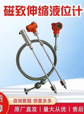 东润仪表储罐顶部安装磁翻板液位计DRCM99智能mA型磁致伸缩液位计