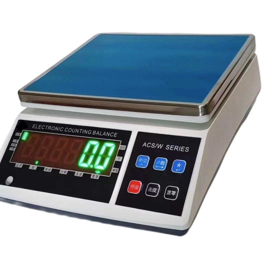 HX电子秤高精度计数称工业计数秤计重3/5/6/10/30kg桌秤案秤英文