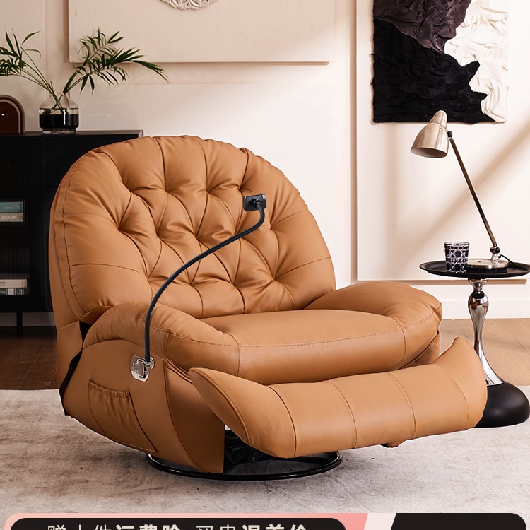 楹家电动单人沙发懒人可