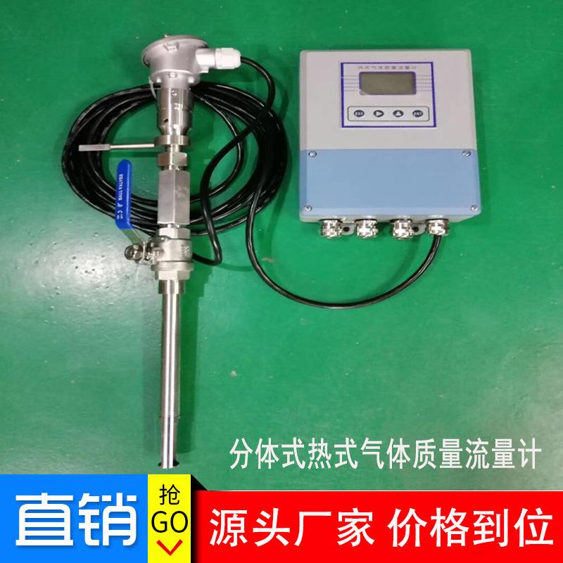 分体式热式气体质量流量计厂家热风压缩空气氮气氢气氧气计量表
