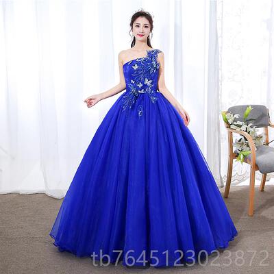 高档歌晚礼服蓬蓬裙主持服声出乐艺考学生唱美声独唱演礼服女长款