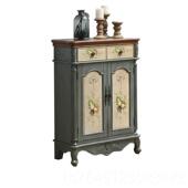 柜断柜百叶门厅透气2020新 柜储物柜园收田纳地中海风格 高档美式 鞋