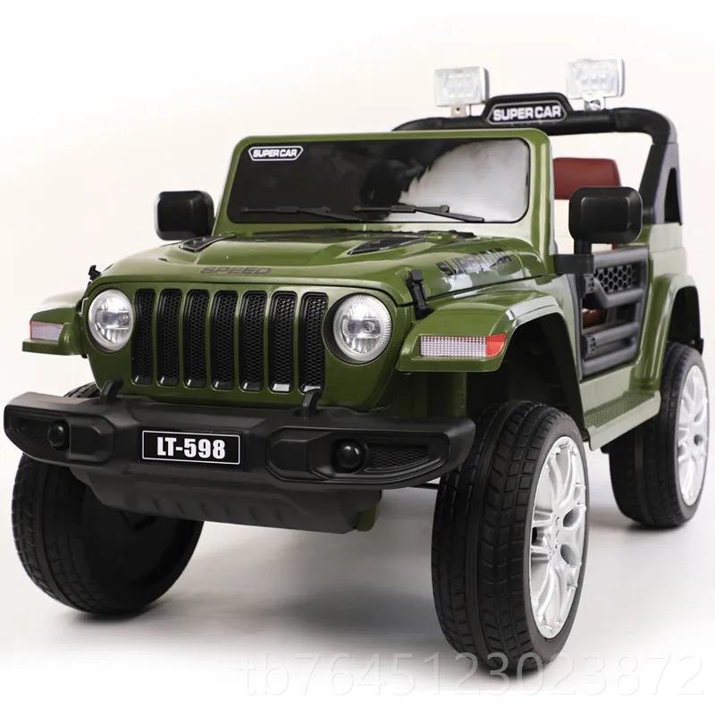 高档儿童电动车四轮具遥控汽车可人坐大宝宝四驱越野玩车双人超人