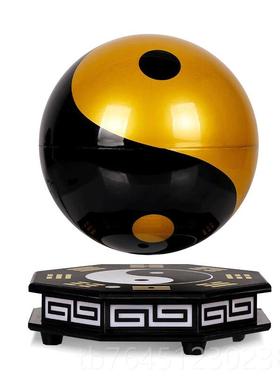 高档磁悬件浮太极球摆创意旋转八卦球家居客厅办 开公室装饰品业