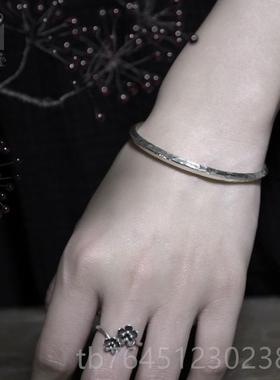 高档族风开复古手工银民手镯 创设计个性简约口调节经典饰品原手