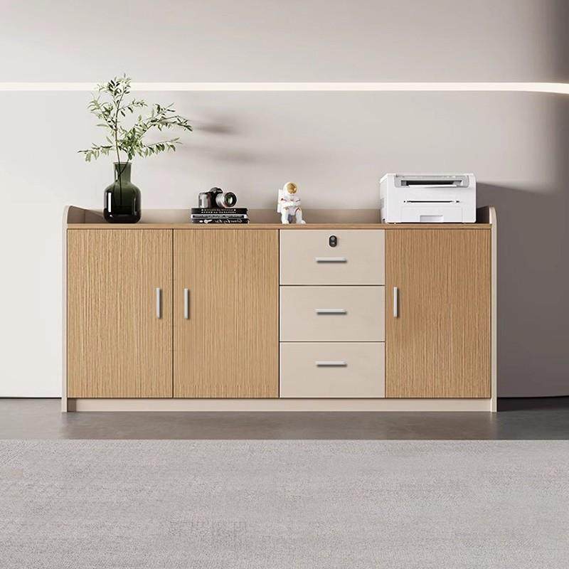 办公室文件柜矮柜会议室茶水柜打印机柜带锁储物收纳柜隔断桌边柜