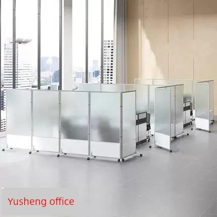 办公室屏风隔断墙折叠移动推拉工厂车间简易活动移动屏风挡板隔断