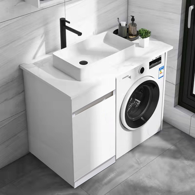小户型洗衣机柜岩简约板阳台柜洗衣水槽伴侣卫生间洗手盆切角定制