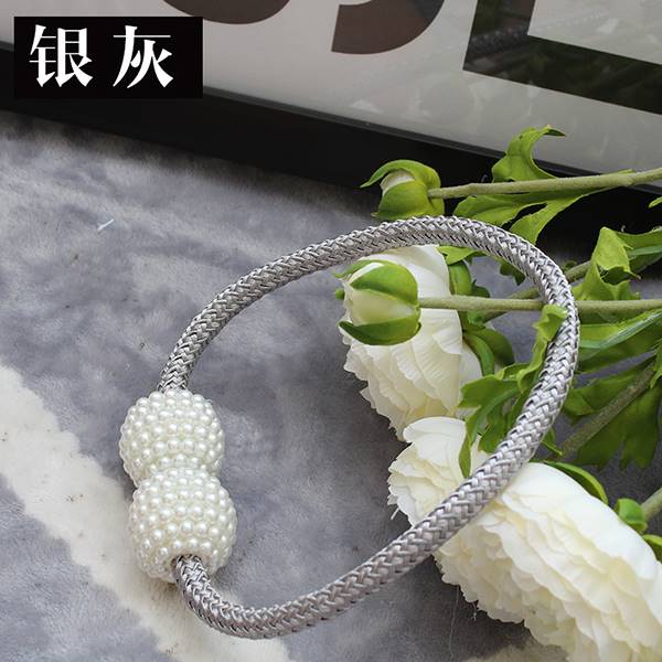绑绳装饰配件窗帘绑带磁铁一对窗帘扣窗帘绳系带绳子扎束带扎绳U