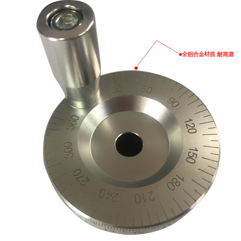 泰达车床激光雕刻带刻度把柄手轮滑台金属圆形手摇轮内径8mm/10mm