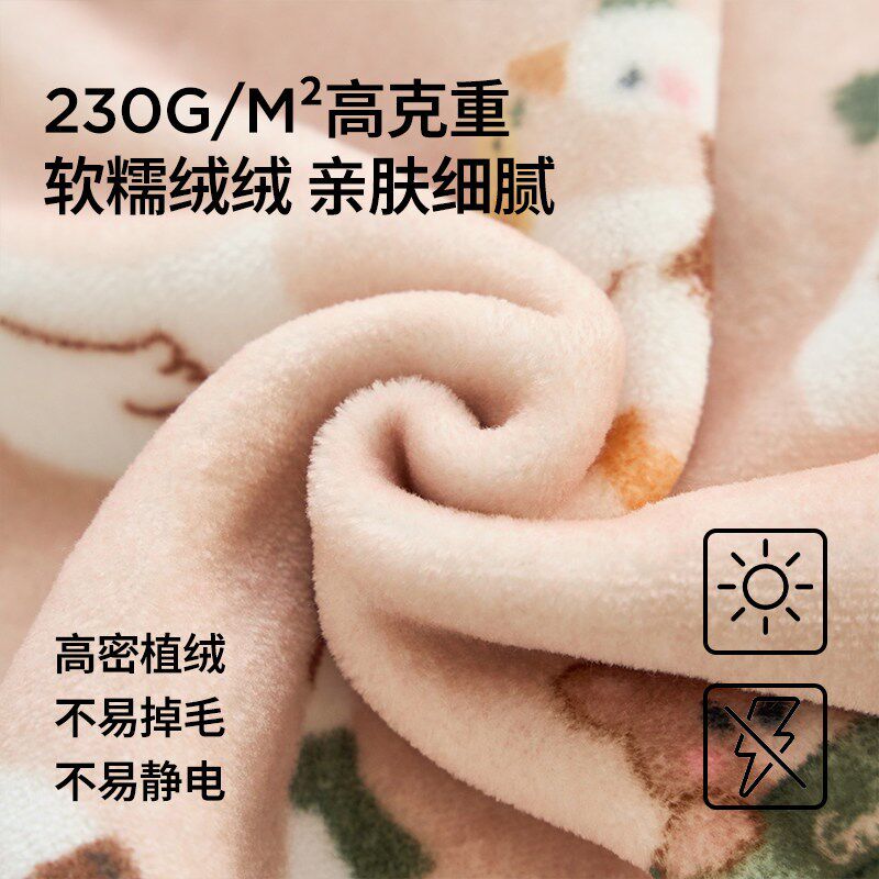 牛奶珊瑚绒儿童枕头套装一对含枕芯40x60cm卡通a类婴儿宝宝小枕套