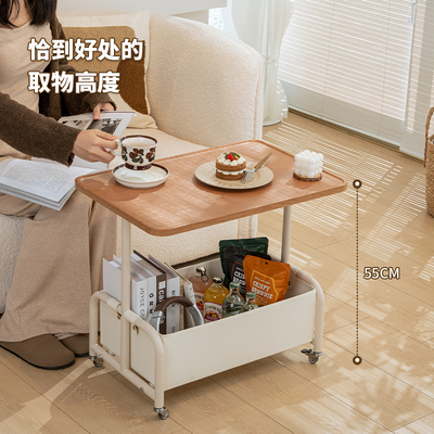 ?客厅沙发边几可移动迷你茶几小推车床边创意网红置物架轻奢