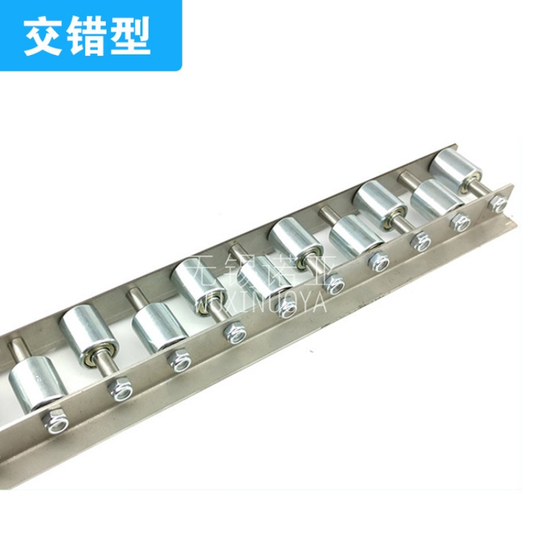 W-2025BS-WW交错型滚轮条 多排护栏金属交叉式切削福来轮流利条