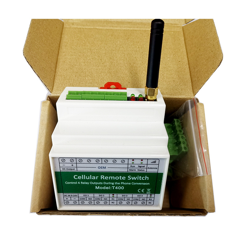 1路RTU5024升级4路RTU400同时短信控制四台灯具开门机水泵开窗机