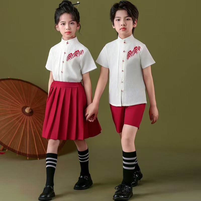 优选元旦儿童大合唱团演出服装少儿D晚会主持人服男女童诗歌朗诵