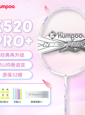 熏风羽毛球拍K520 PRO+碳素纤维5U 薰风男女生超轻训练比赛级单拍
