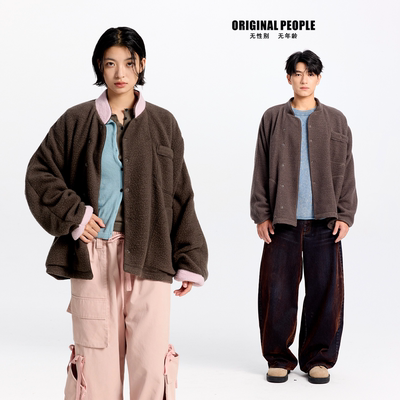 ORIGINALPEOPLE羊羔毛圈圈外套