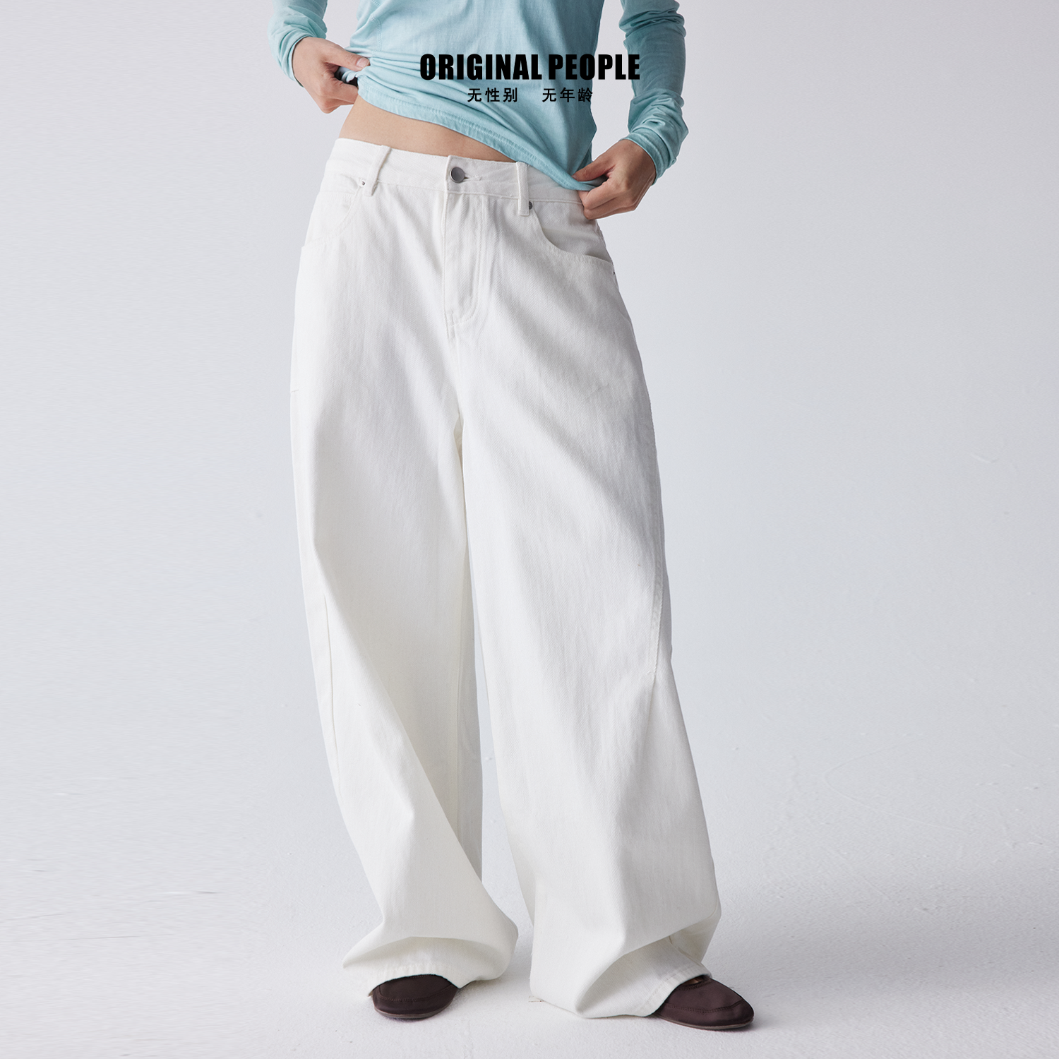 ORIGINALPEOPLE解构牛仔裤男女