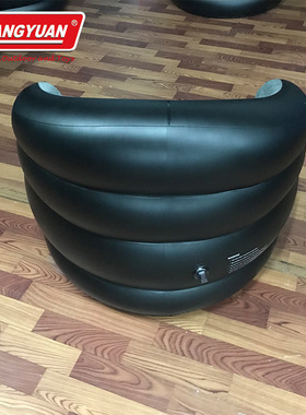 厂家批发PVC充气灰色单人沙发 家居PVC充气沙发