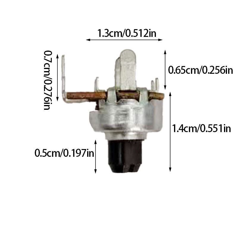 塑料轴碳膜电位器B250K B500K B200K B300K电位器可调调音10个装
