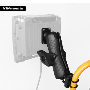 VIN把手圆管固定支架双U型底座2.25英寸直径球头物流设备支架