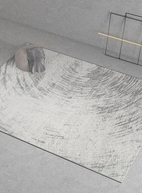 宇秀地毯客厅现代极简灰色高级耐脏茶几毯满铺好打理地垫轻奢风