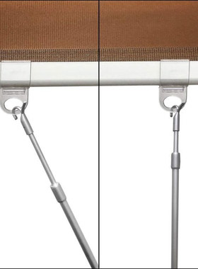 灰色伸缩转棒， 窗帘挂杆伸缩杆 30-60CM可调节百叶帘转棒