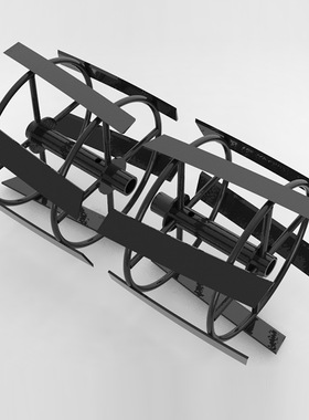 农机配件微耕机锄草轮防缠草打草轮锰钢刀片加厚锰钢圆轴除草轮